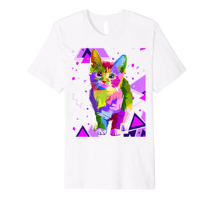 Funny shirts V-neck Tank top Hoodie sweatshirt usa uk au ca gifts for 70s 80s Party Trippy Cat Premium T-Shirt 598886