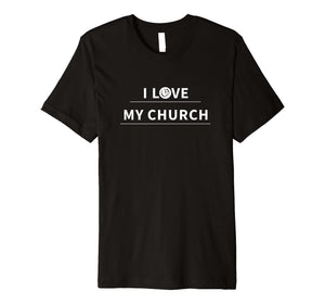 Funny shirts V-neck Tank top Hoodie sweatshirt usa uk au ca gifts for Mens I Love My Church - Short sleeve 718238