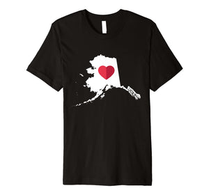 Funny shirts V-neck Tank top Hoodie sweatshirt usa uk au ca gifts for I Love Alaska AK Funny Cute State Pride Heart Gift T Shirt 2079123