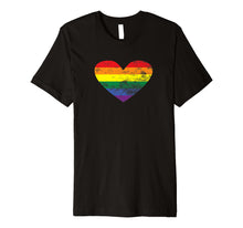 Load image into Gallery viewer, Funny shirts V-neck Tank top Hoodie sweatshirt usa uk au ca gifts for LGBT Pride Month Rainbow Heart Premium T Shirt 2812184
