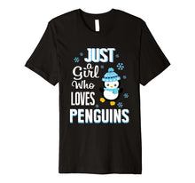 Load image into Gallery viewer, Funny shirts V-neck Tank top Hoodie sweatshirt usa uk au ca gifts for Just A Girl Who Loves Penguins Cute Penguin Shirts For Girls 2532273
