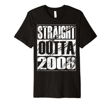 Load image into Gallery viewer, Funny shirts V-neck Tank top Hoodie sweatshirt usa uk au ca gifts for Funny Straight Outta 2008 T-shirt 12nd Birthday Vintage Gift 1824991
