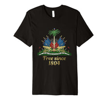Load image into Gallery viewer, Haiti Shirt 1804 Haitian Emblem Coat Of Arm Flag Day Tshirt
