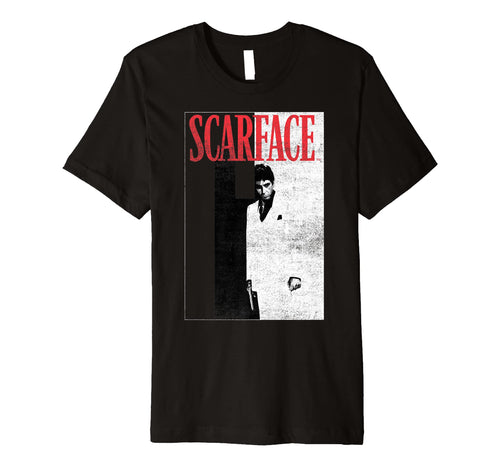 Funny shirts V-neck Tank top Hoodie sweatshirt usa uk au ca gifts for Scarface Distressed Movie Poster Photo Premium T-Shirt 2491404