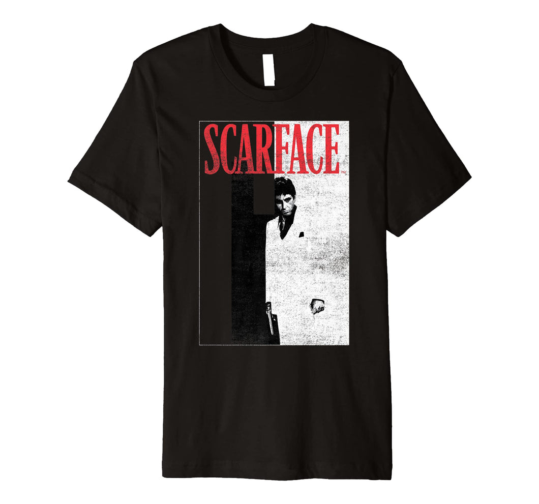 Funny shirts V-neck Tank top Hoodie sweatshirt usa uk au ca gifts for Scarface Distressed Movie Poster Photo Premium T-Shirt 2491404