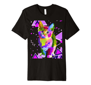 Funny shirts V-neck Tank top Hoodie sweatshirt usa uk au ca gifts for 70s 80s Party Trippy Cat Premium T-Shirt 598886