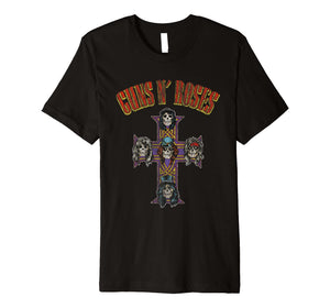 Funny shirts V-neck Tank top Hoodie sweatshirt usa uk au ca gifts for Guns N' Roses Cross Arch T-Shirt 1331856