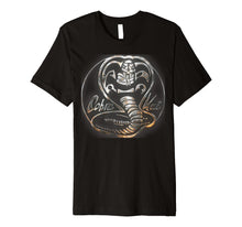Load image into Gallery viewer, Cobra Kai Rusted Steel Snake Logo Premium T-Shirt
