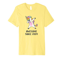 Load image into Gallery viewer, Cute Unicorn Shirt Awesome Since 2009 10th Birthday Gifts
