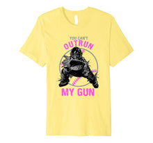 Load image into Gallery viewer, Funny shirts V-neck Tank top Hoodie sweatshirt usa uk au ca gifts for You Can't Outrun My Gun Softball Catcher Tee Shirt 512233
