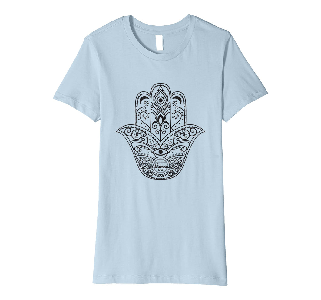 Funny shirts V-neck Tank top Hoodie sweatshirt usa uk au ca gifts for Womens Beautiful Hamsa Mandala Yoga T-Shirt 235188