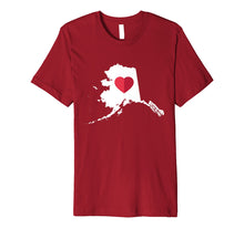 Load image into Gallery viewer, Funny shirts V-neck Tank top Hoodie sweatshirt usa uk au ca gifts for I Love Alaska AK Funny Cute State Pride Heart Gift T Shirt 2079123
