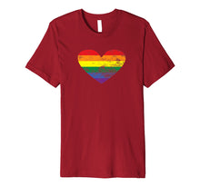 Load image into Gallery viewer, Funny shirts V-neck Tank top Hoodie sweatshirt usa uk au ca gifts for LGBT Pride Month Rainbow Heart Premium T Shirt 2812184
