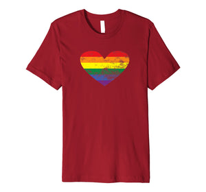 Funny shirts V-neck Tank top Hoodie sweatshirt usa uk au ca gifts for LGBT Pride Month Rainbow Heart Premium T Shirt 2812184