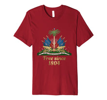 Load image into Gallery viewer, Haiti Shirt 1804 Haitian Emblem Coat Of Arm Flag Day Tshirt

