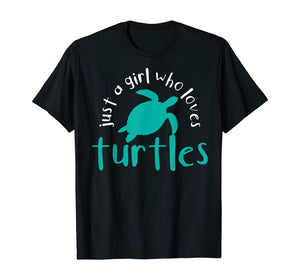 Funny shirts V-neck Tank top Hoodie sweatshirt usa uk au ca gifts for Turtle For Girls Who Love Turtles Gift Diving Ocean Present T-Shirt 178751