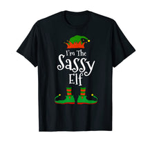 Load image into Gallery viewer, Funny shirts V-neck Tank top Hoodie sweatshirt usa uk au ca gifts for I'm The Sassy Elf Family Matching Funny Christmas Group Gift T-Shirt 109561
