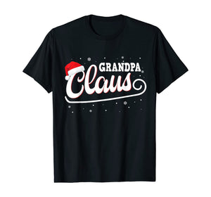 Mens Grandpa Claus Shirt Santa Christmas Family Matching Pajama T-Shirt