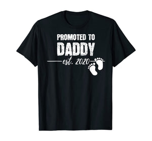 Promoted to Daddy 2020 Soon to be Dad Husband Gift Baby T-Shirt