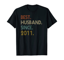 Load image into Gallery viewer, Funny shirts V-neck Tank top Hoodie sweatshirt usa uk au ca gifts for 9th Wedding Anniversary Gifts Best Husband Since 2011 T-Shirt 766164
