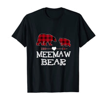 Load image into Gallery viewer, Funny shirts V-neck Tank top Hoodie sweatshirt usa uk au ca gifts for Meemaw Bear Red Buffalo Plaid Matching Family Christmas T-Shirt 1355154
