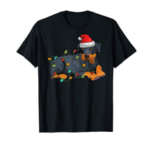 Load image into Gallery viewer, Rotwiller Christmas pajama Santa Hat Lights Gift Dog Lover T-Shirt
