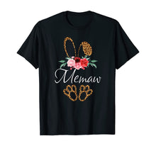 Load image into Gallery viewer, Leopard Bunny Memaw Easter Mothers Day Gifts TShirt352327
