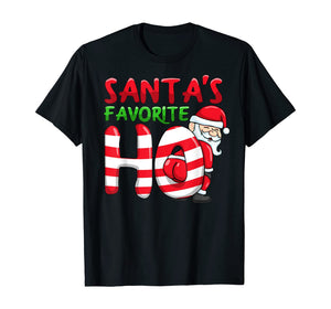 Funny shirts V-neck Tank top Hoodie sweatshirt usa uk au ca gifts for Santas Favorite Ho Santa favourite Ho Funny Girls Christmas  T-Shirt 138278