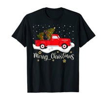 Load image into Gallery viewer, Funny shirts V-neck Tank top Hoodie sweatshirt usa uk au ca gifts for Red Truck Merry Christmas Tree Doberman Christmas T-Shirt 1324213
