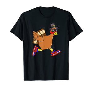 Turkey Trot Funny Thanksgiving Day Running 5K Pilgrim Gift T-Shirt