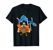 Load image into Gallery viewer, Thanksgiving Turkey Goal Posts Football Detroit-Lion T-Shirt
