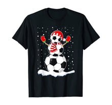 Load image into Gallery viewer, Funny shirts V-neck Tank top Hoodie sweatshirt usa uk au ca gifts for Soccer Ball Snowman Santa Hat Funny Christmas T-Shirt 466704

