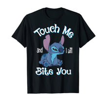Load image into Gallery viewer, Stitch Touch Me And I Will Bite You Shirt For Fans 57995
