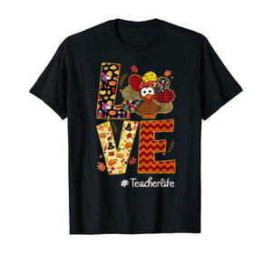 Funny shirts V-neck Tank top Hoodie sweatshirt usa uk au ca gifts for Love Teacher Life Turkey Leopart Thanksgiving #Teacherlife T-Shirt 47347