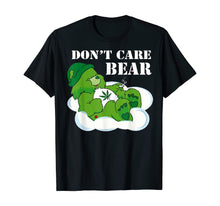 Load image into Gallery viewer, Weed bear herb bear t-shirt don&#39;t care cute bear gift
