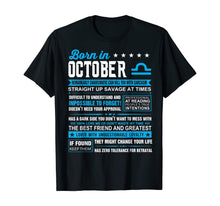 Load image into Gallery viewer, October Birthday Gifts - Born In October Libra T-Shirt T-Shirt

