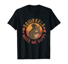 Load image into Gallery viewer, Squirrels Make Me Happy - Vintage Squirrel T-Shirt
