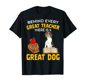 Treeing Walker Coonhound Behind Every Great Teacher There Is T-Shirt