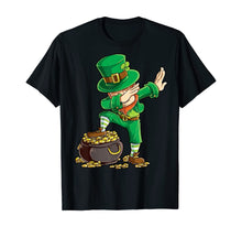 Load image into Gallery viewer, St Patricks Day Dabbing Leprechaun Boys Kids Men Gifts Dab T-Shirt-24268
