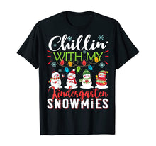 Load image into Gallery viewer, Funny shirts V-neck Tank top Hoodie sweatshirt usa uk au ca gifts for Chillin With My Kindergarten Snowmies Teacher Christmas Gift T-Shirt 211036
