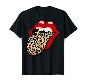 Red Lips, Leopard Tongue, iconic band  T-Shirt