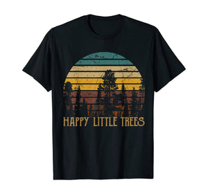 Funny shirts V-neck Tank top Hoodie sweatshirt usa uk au ca gifts for Happy Little Tree Retro Bob Tees Ross Painting For Men Women T-Shirt 1061640