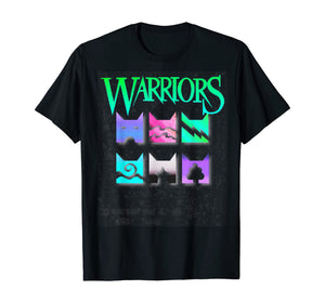 Warriors Cats 80s 90s Retro Outrun Icons for book readers T-Shirt