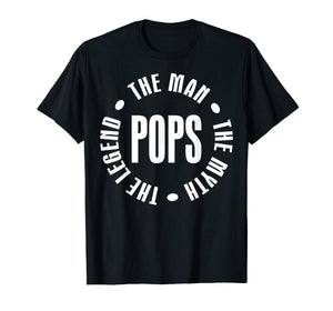 Funny shirts V-neck Tank top Hoodie sweatshirt usa uk au ca gifts for Pops The Man The Myth The Legend T-shirt 1738690