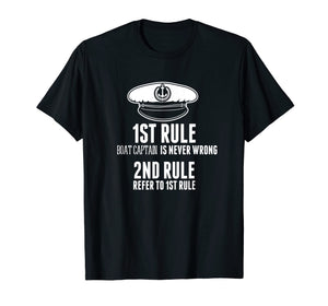 Boat Captain Is Never Wrong T Shirt Hat Gifts For Costume