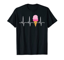 Load image into Gallery viewer, Funny shirts V-neck Tank top Hoodie sweatshirt usa uk au ca gifts for Ice Cream Shirt for Girls &amp; Women - Ice Cream Cone Heartbeat 1758849
