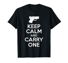 Load image into Gallery viewer, Funny shirts V-neck Tank top Hoodie sweatshirt usa uk au ca gifts for Keep Calm and Carry One - Gun Gifts - Hunter T-shirt 3542322
