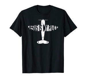 Funny shirts V-neck Tank top Hoodie sweatshirt usa uk au ca gifts for Jesus Is My Pilot - Christian Airplane T Shirt 2025666