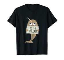Load image into Gallery viewer, Funny shirts V-neck Tank top Hoodie sweatshirt usa uk au ca gifts for Narwhal T Shirt Not A Unicorn 1185858
