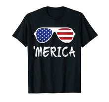 Load image into Gallery viewer, Funny shirts V-neck Tank top Hoodie sweatshirt usa uk au ca gifts for Merica Sunglasses T-Shirt Patriotic Fourth of July Gift 1628879
